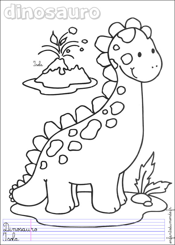 coloriage dinosaure 1